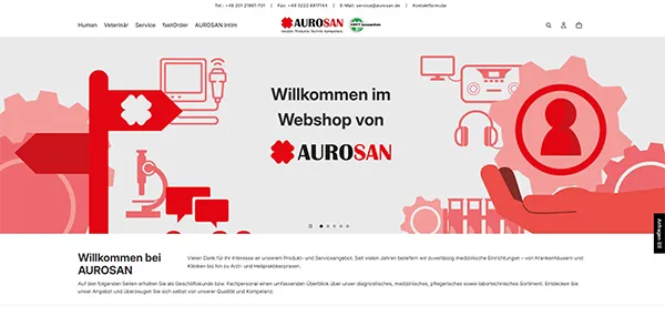 AUROSAN Medizinprodukte Praxisbedarf Online Shop