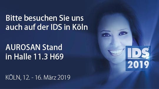 AUROSAN Dental ist wieder auf der IDS 2019 in Köln