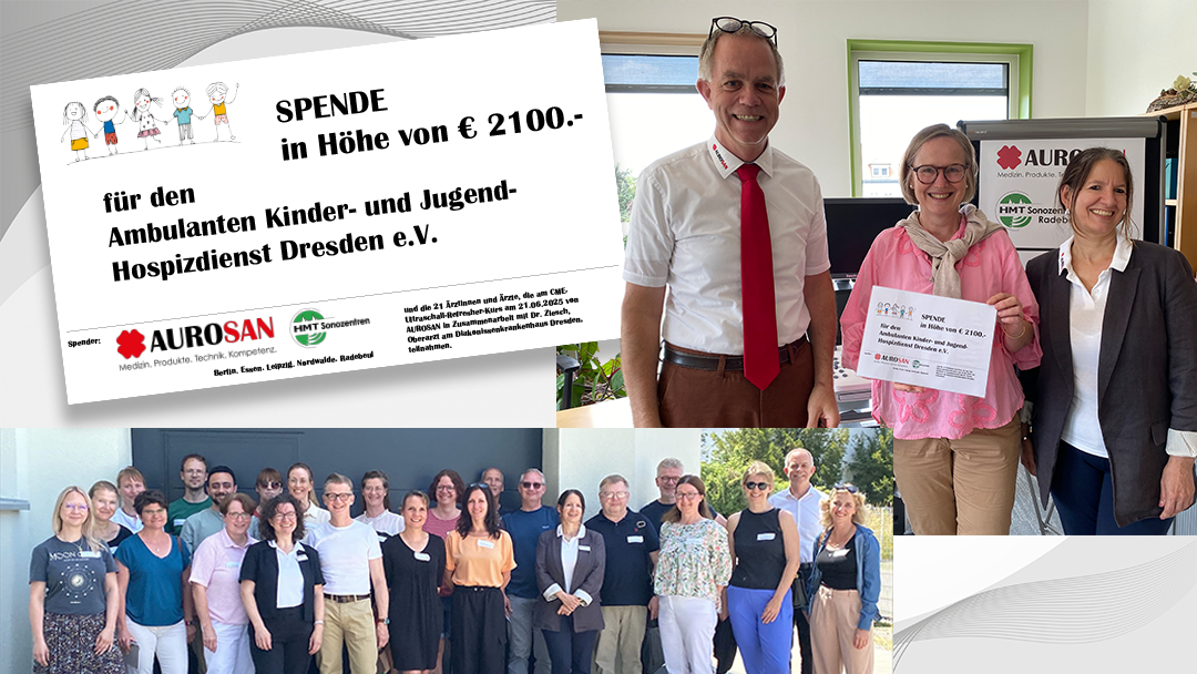Spendenübergabe AUROSAN an Ambulanten Kinder- und Jugend-Hospizdienst Dresden