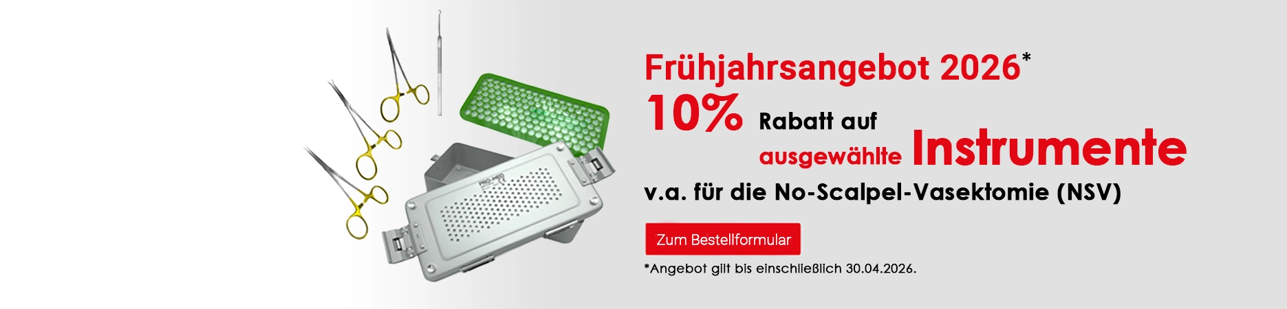 Frühjahrsangebot 2026 - Instrumente