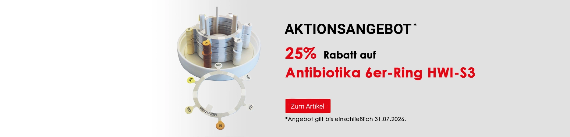 Angebot Antibiotika 6er-Ring HWI-S3